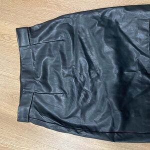 Black Faux Leather Skirt Womens, Dynamite